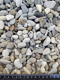 Галька черноморская фр. 10-20 мм.  купить в Луганске фото Камень Клуб