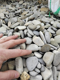 Галька черноморская фр. 40-70 мм.  купить в Луганске фото Камень Клуб