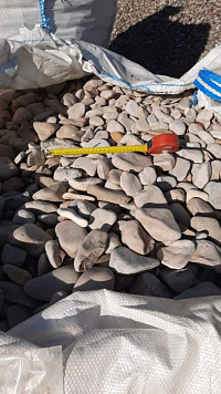 Галька каспийская фр. 40-70 мм.  купить в Луганске фото Камень Клуб