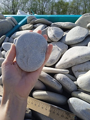 Галька черноморская фр. 100-150 мм.  купить в Луганске фото Камень Клуб