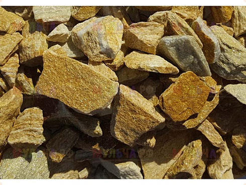 Kamenclub.ru: Щебень крошка желтый (ЗЛАТОЛИТ) фр. 5-10 мм.  купить в Луганске мрамор золотистый, бежевый, желтый каменная ландшафтная декоративная крошка здатолита 8500 руб/т   фото КАМЕНЬ КЛУБ