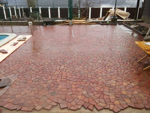 Kamenclub.ru: Песчаник брусчатка (Готика) art PSK-L-01  купить в Луганске    2600 руб/кв.м    фото КАМЕНЬ КЛУБ