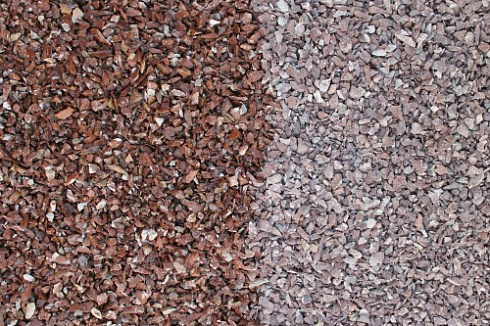 Kamenclub.ru: Мраморная крошка (щебень крошка розовый) фр. 5-10 мм.  купить в Луганске мрамор розовый, красный щебень колотый ландшафтный декоративный  11000 руб/т   фото КАМЕНЬ КЛУБ