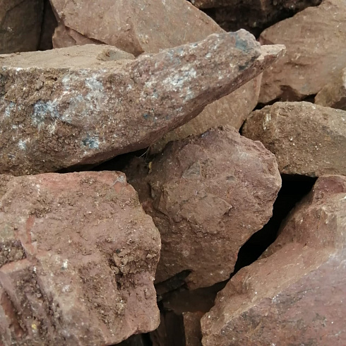 фото Яшма красная  (фр. 70-100 мм)  купить в Луганске в интернет-портале КАМЕНЬ КЛУБ