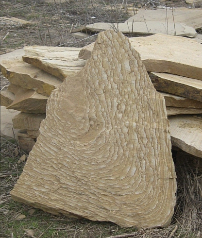 Kamenclub.ru: Форматный камень (плаха) пошаговая дорожка от 70-150 см (4 -12 см)  купить в Луганске плитняк  форматный плаха желтый песчаник 9 000 руб/т   фото КАМЕНЬ КЛУБ