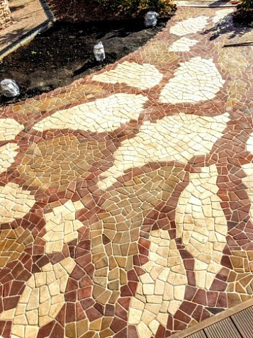 Kamenclub.ru: Песчаник брусчатка (Готика) art PSK-L-01  купить в Луганске    2600 руб/кв.м    фото КАМЕНЬ КЛУБ