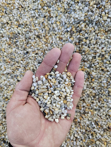 фото Галька крымская жемчужная фр. 3-5 мм. купить в Луганске  в интернет-портале КАМЕНЬ КЛУБ