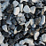 Kamenclub.ru: Мраморная крошка (щебень галтованный микс:: белый-черный) фр.5-10 мм  купить в Луганске мрамор белый, черный, молочный, серый галтовка мраморная окатанная декоративная ландшафтная 15500 руб/т   фото КАМЕНЬ КЛУБ