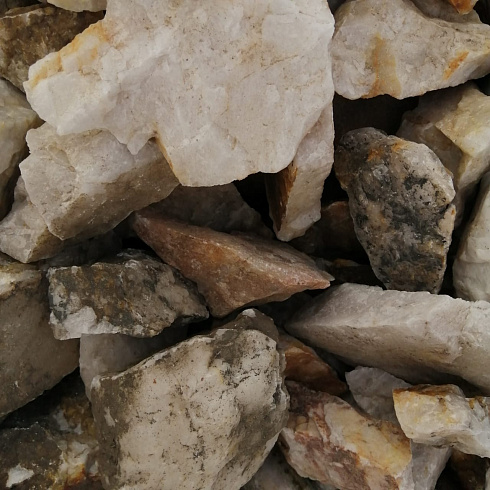 фото Кварц ( фр. 70-100 мм)  купить в Луганске в интернет-портале КАМЕНЬ КЛУБ