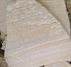 Kamenclub.ru: Песчаник пластушка желтый с рисунком (4-6 см)  купить в Луганске плитняк пластушка желтый с рисунком песчаник 9 000 руб/м3   фото КАМЕНЬ КЛУБ