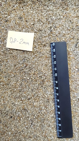 Кварцевый песок для площадок фр. 0,8 - 2 мм.  купить в Луганске фото Камень Клуб