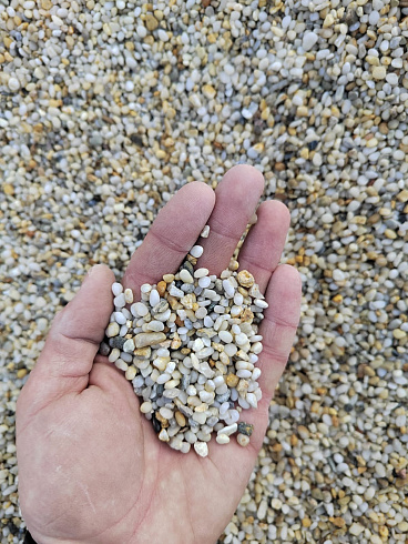 фото Галька крымская жемчужная фр. 3-5 мм. купить в Луганске  в интернет-портале КАМЕНЬ КЛУБ